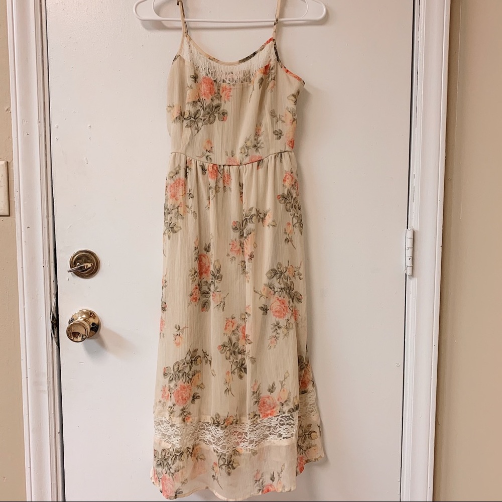 Band of Gypsies cream boho maxi dress